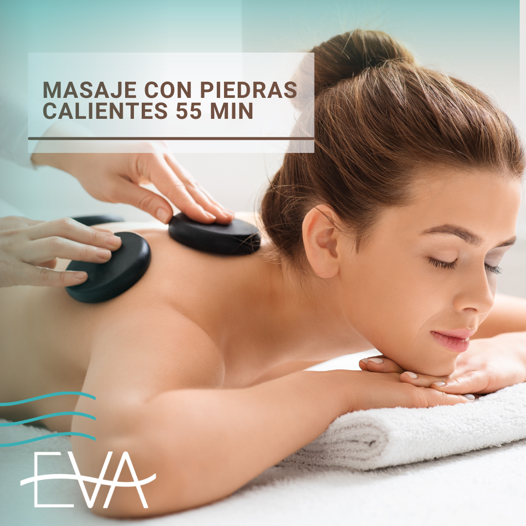 Masaje con Piedras Calientes 55 min