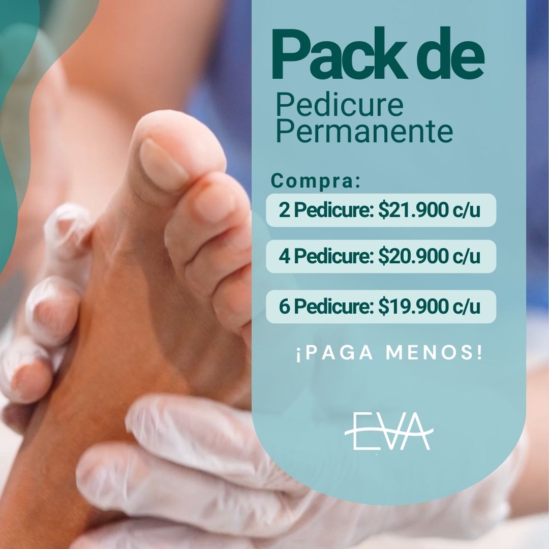 PACKS PEDICURE CON ESMALTADO PERMANENTE