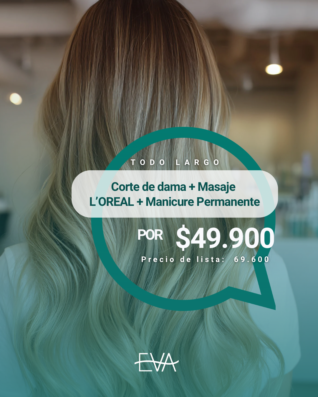 Corte de dama + Masaje L'oréal + Manicure permanente