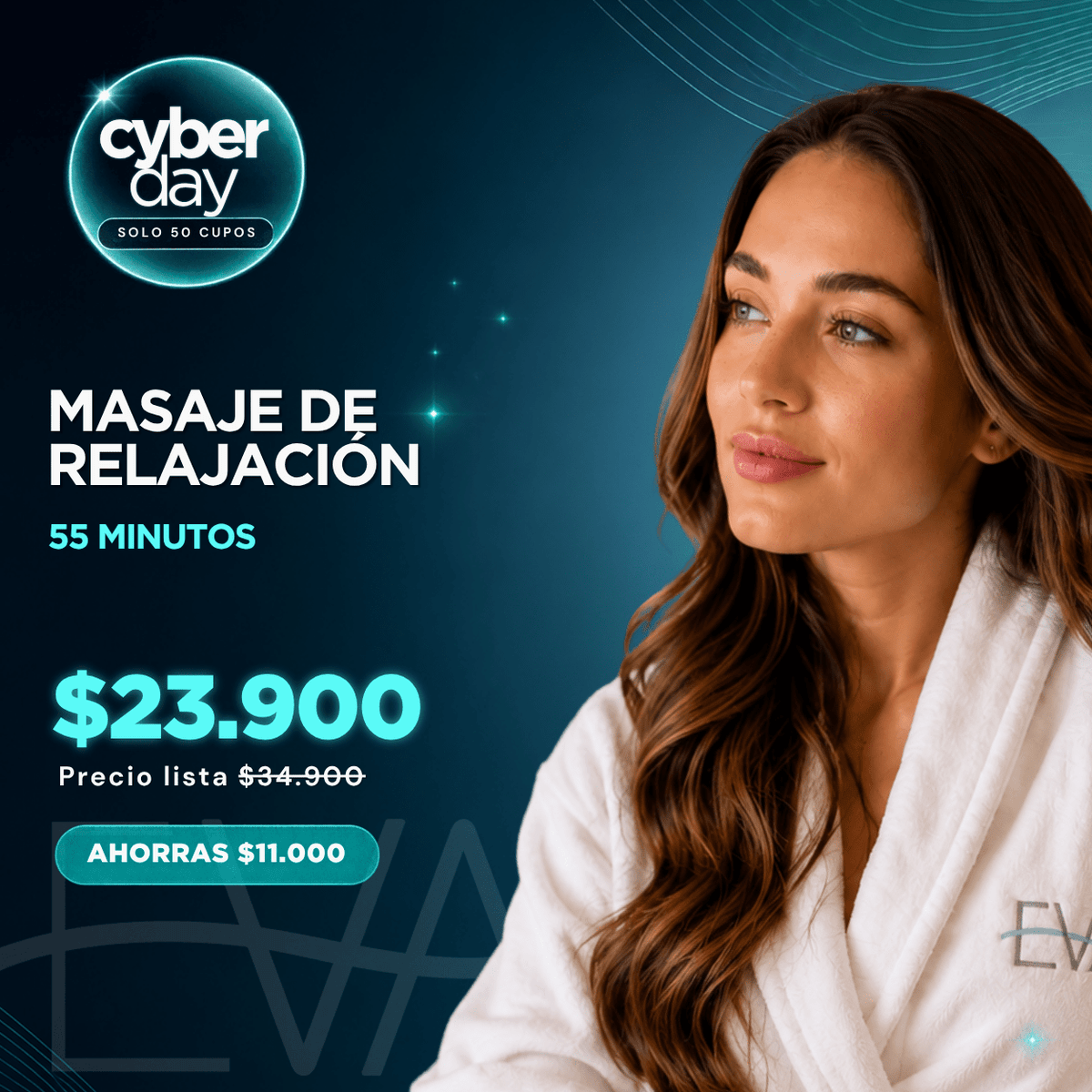 Masajes de Relajación de 55 min (50 cupos)