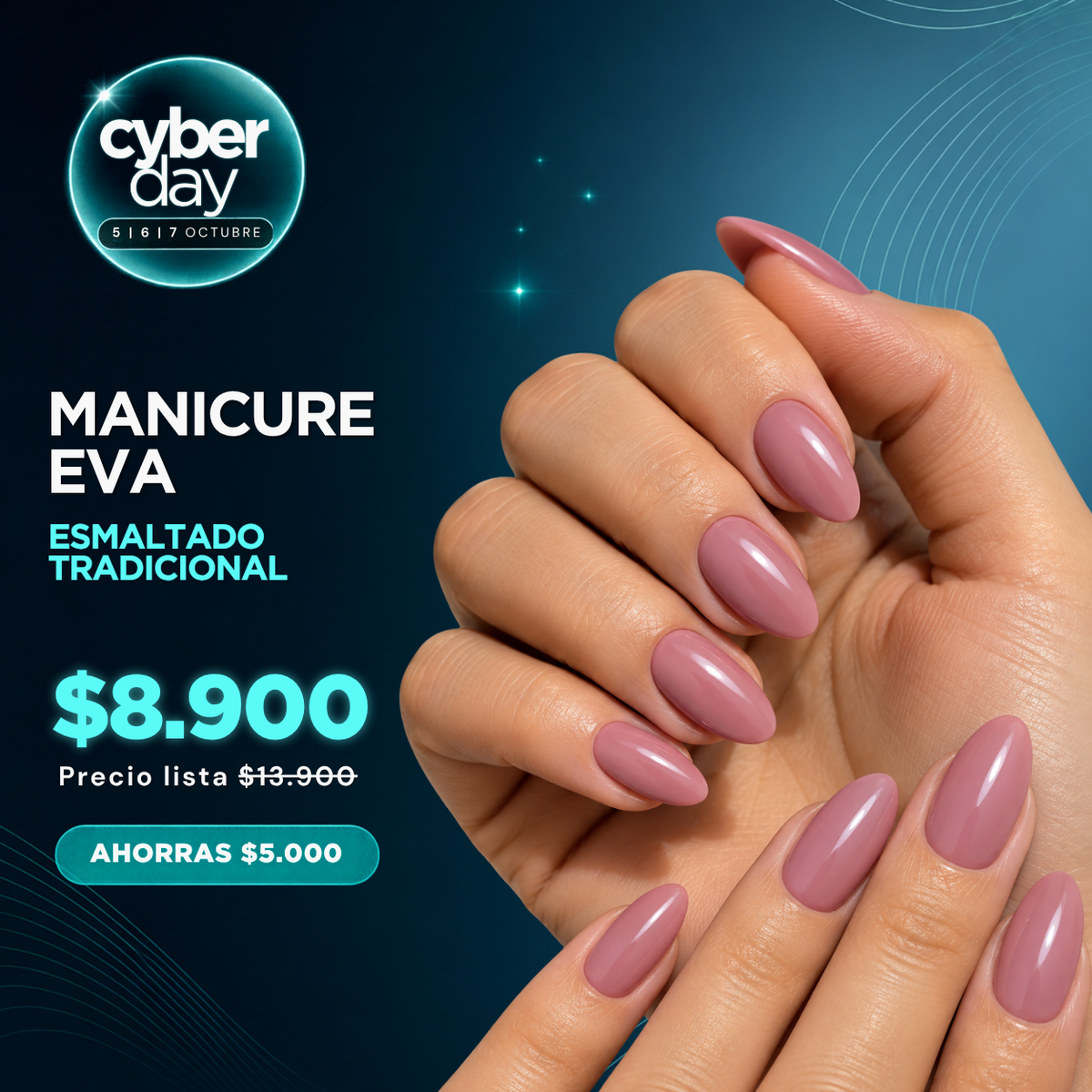 Manicure Eva (Esmaltado Tradicional)
