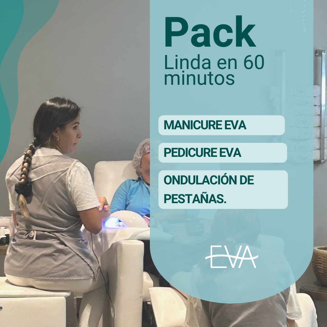 Manicure Eva + Pedicure Eva + Ondulación de Pestañas + tinte o brushing
