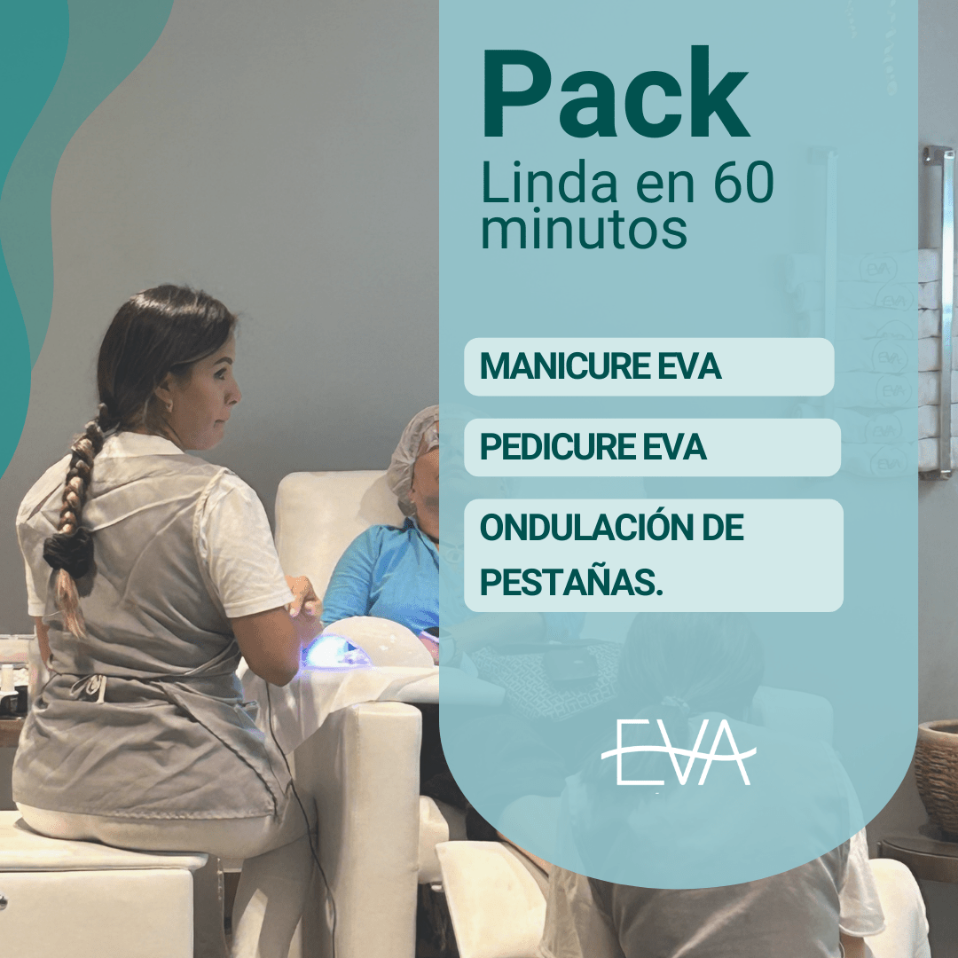 Manicure Eva + Pedicure Eva + Ondulación de Pestañas + tinte o brushing