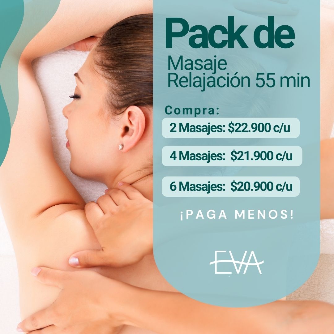 PACKS MASAJES DE RELAJACIÓN 55 MIN