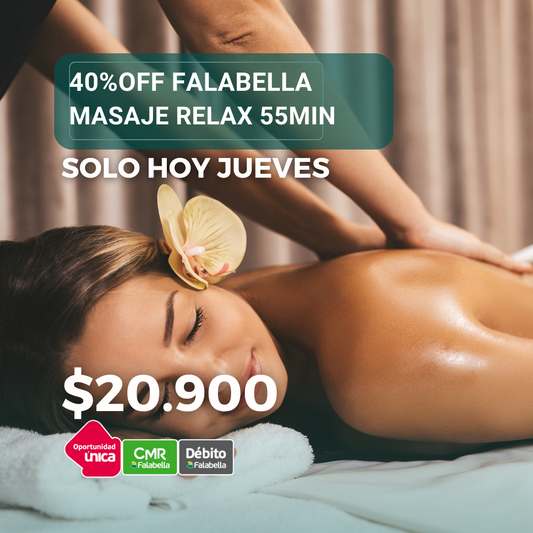 Masaje Relax 55min CRM FALABELLA